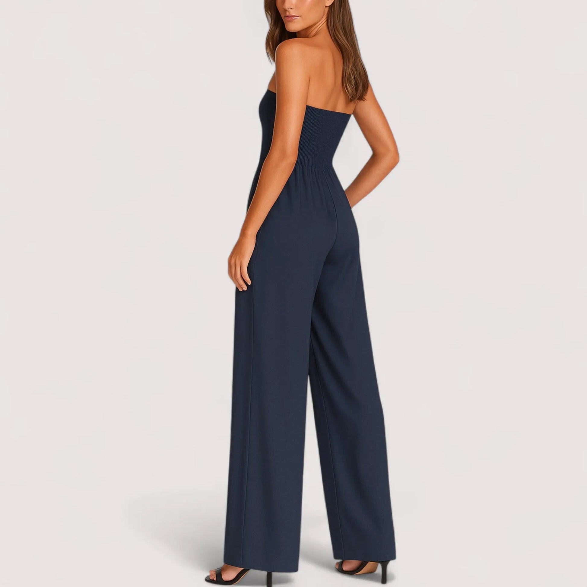 Sommer Jumpsuit Damen | Trägerlos & Elegantes Weites Bein