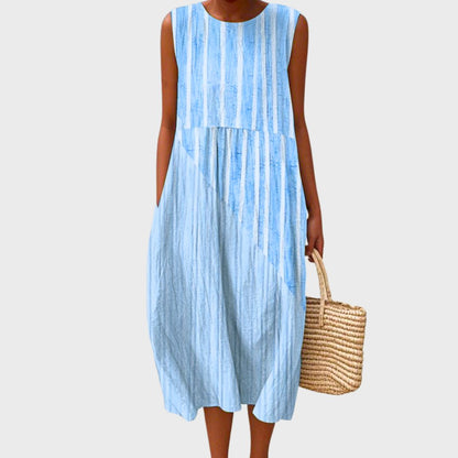 Sommerkleid Damen | Ärmellos & Luftig mit Karomuster