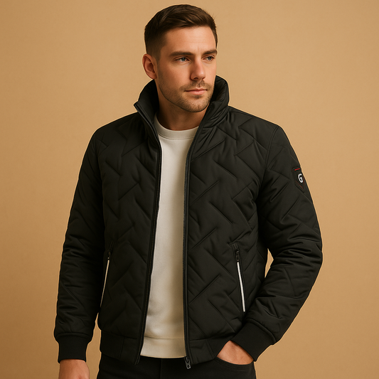 Isolierte, winddichte Herren-Daunenjacke | Winter