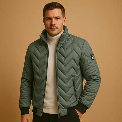 Isolierte, winddichte Herren-Daunenjacke | Winter