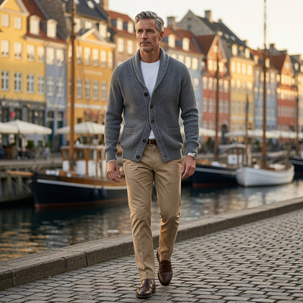 Strickjacke Damen | Mit Schalkragen & Knopfleiste 6