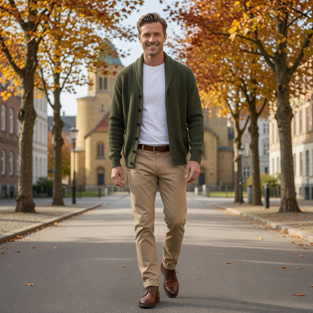 Strickjacke Damen | Mit Schalkragen & Knopfleiste 7