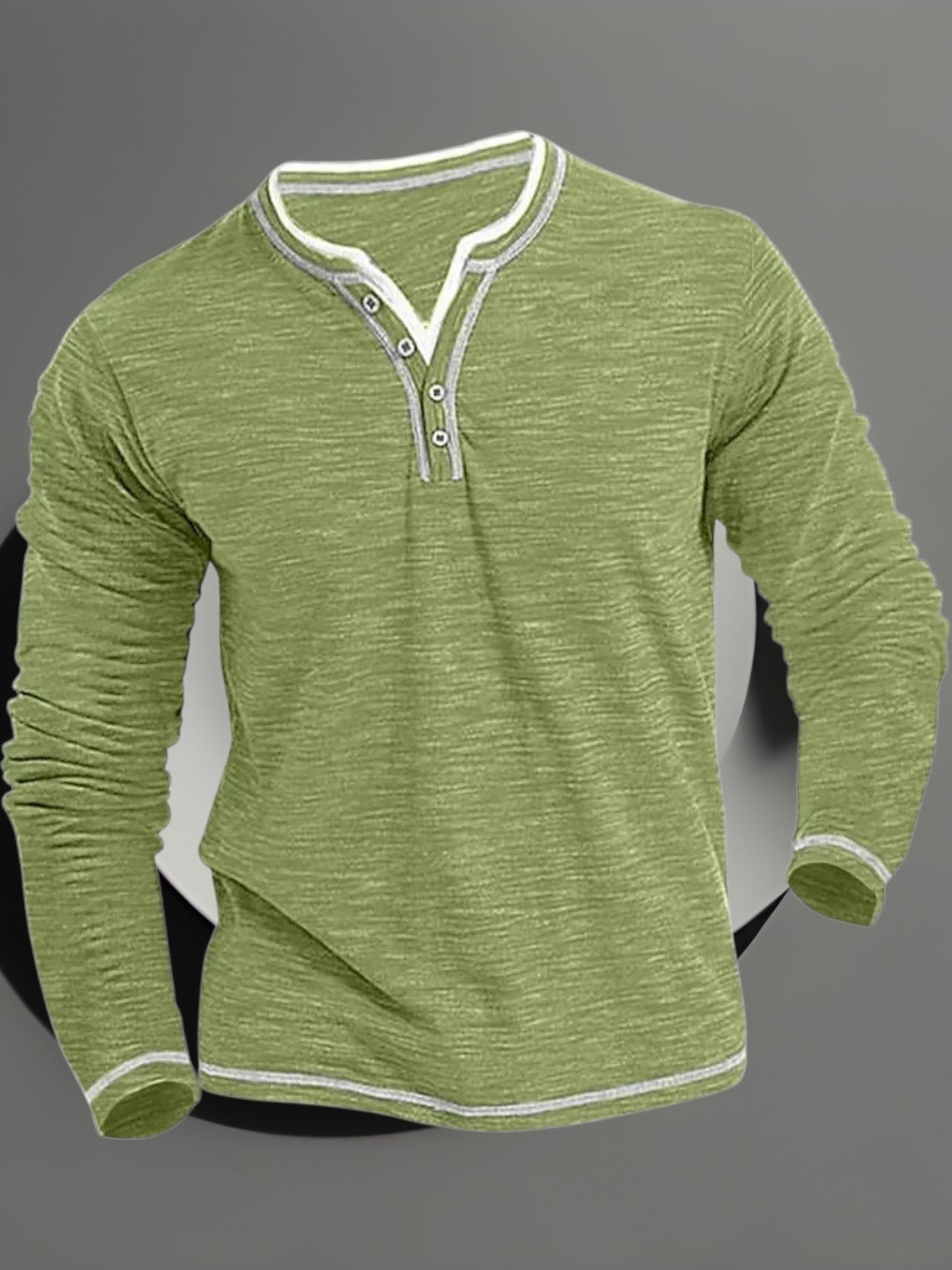 Jörg | Herren Langarmshirt mit V-Ausschnitt aus atmungsaktivem Material für den Frühling