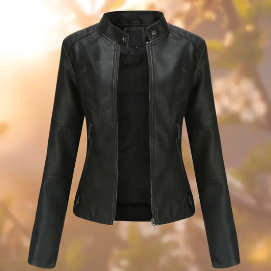 Jacke Damen | Biker-Look & Stehkragen