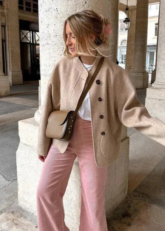 Jacke Damen | Stehkragen & Kurze Oversized-Passform