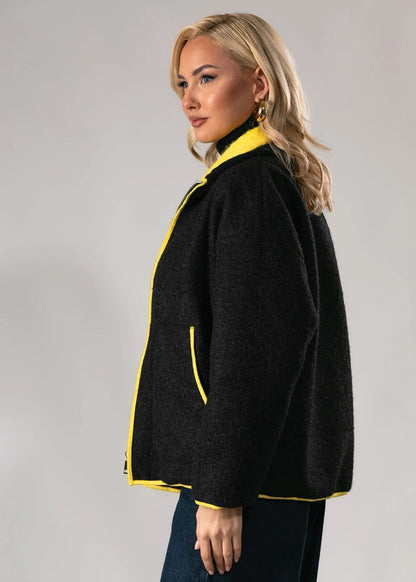 Jacke Damen | Stehkragen & durchgehender Zip