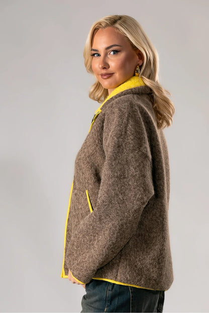 Jacke Damen | Stehkragen & durchgehender Zip