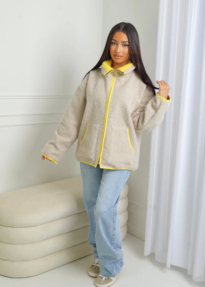 Jacke Damen | Stehkragen & durchgehender Zip