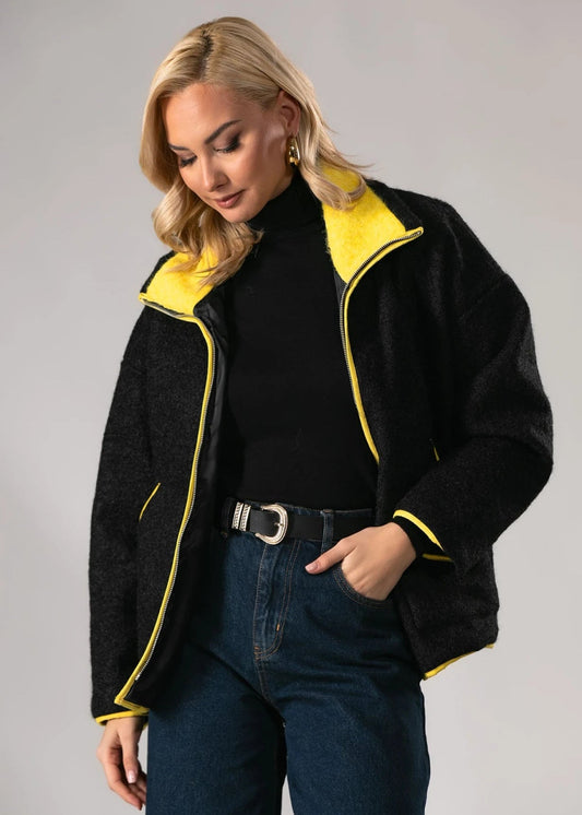 Jacke Damen | Stehkragen & durchgehender Zip