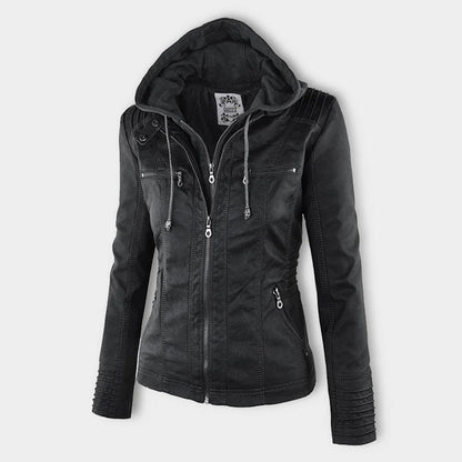 Jacke Damen mit Kapuze | Abnehmbare Kapuze & Zip-Taschen