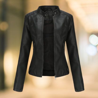 Jacke Damen mit Stehkragen | Taillierter Schnitt & Zip-Taschen