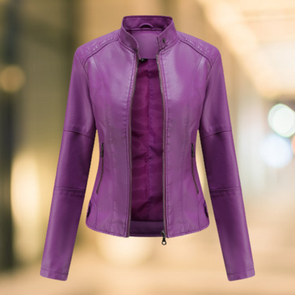 Jacke Damen mit Stehkragen | Taillierter Schnitt & Zip-Taschen