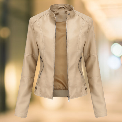 Jacke Damen mit Stehkragen | Taillierter Schnitt & Zip-Taschen