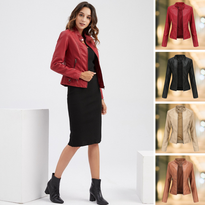 Jacke Damen mit Stehkragen | Taillierter Schnitt & Zip-Taschen