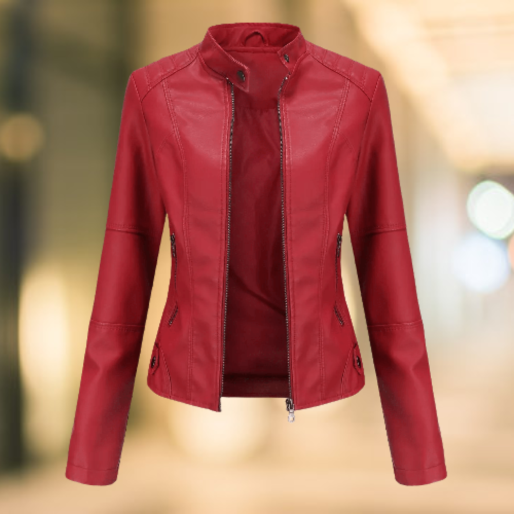Jacke Damen mit Stehkragen | Taillierter Schnitt & Zip-Taschen
