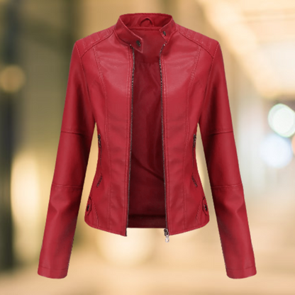 Jacke Damen mit Stehkragen | Taillierter Schnitt & Zip-Taschen