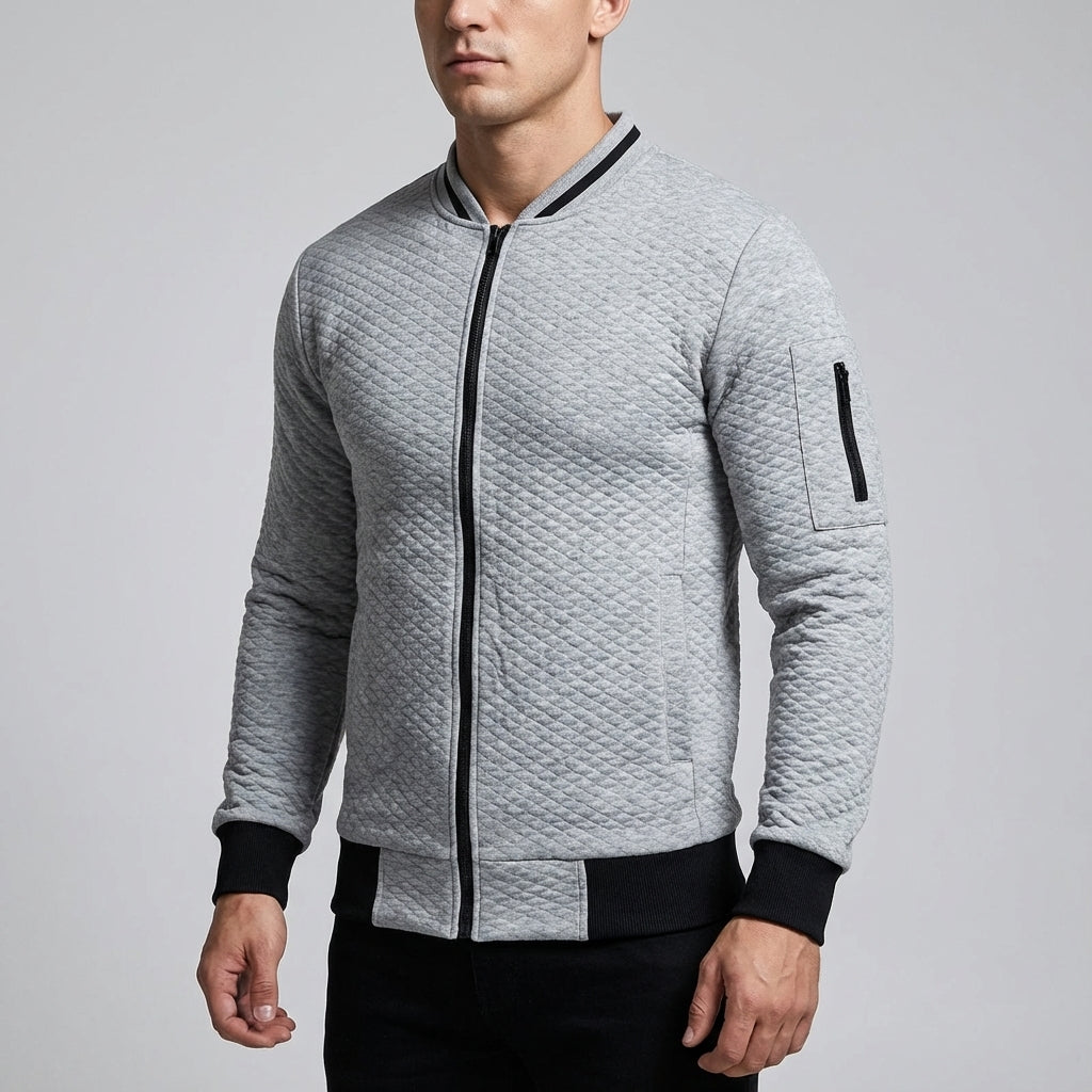 Jacke Herren | Stepp-Optik & Baseball-Kragen