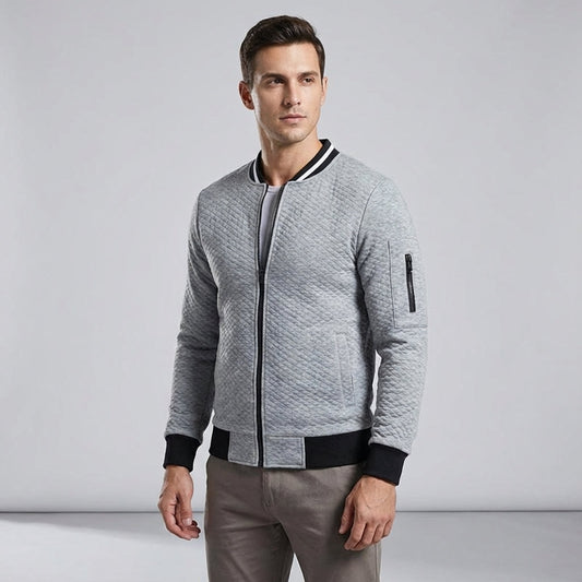 Jacke Herren | Stepp-Optik & Baseball-Kragen