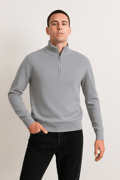 Jacob Strickpullover mit Reißverschluss 0