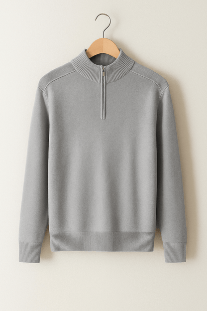 Jacob Strickpullover mit Reißverschluss 1