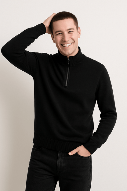 Jacob Strickpullover mit Reißverschluss 2