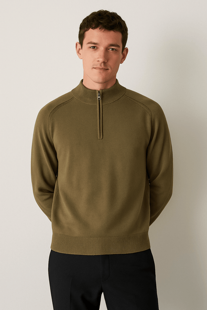 Jacob Strickpullover mit Reißverschluss 4