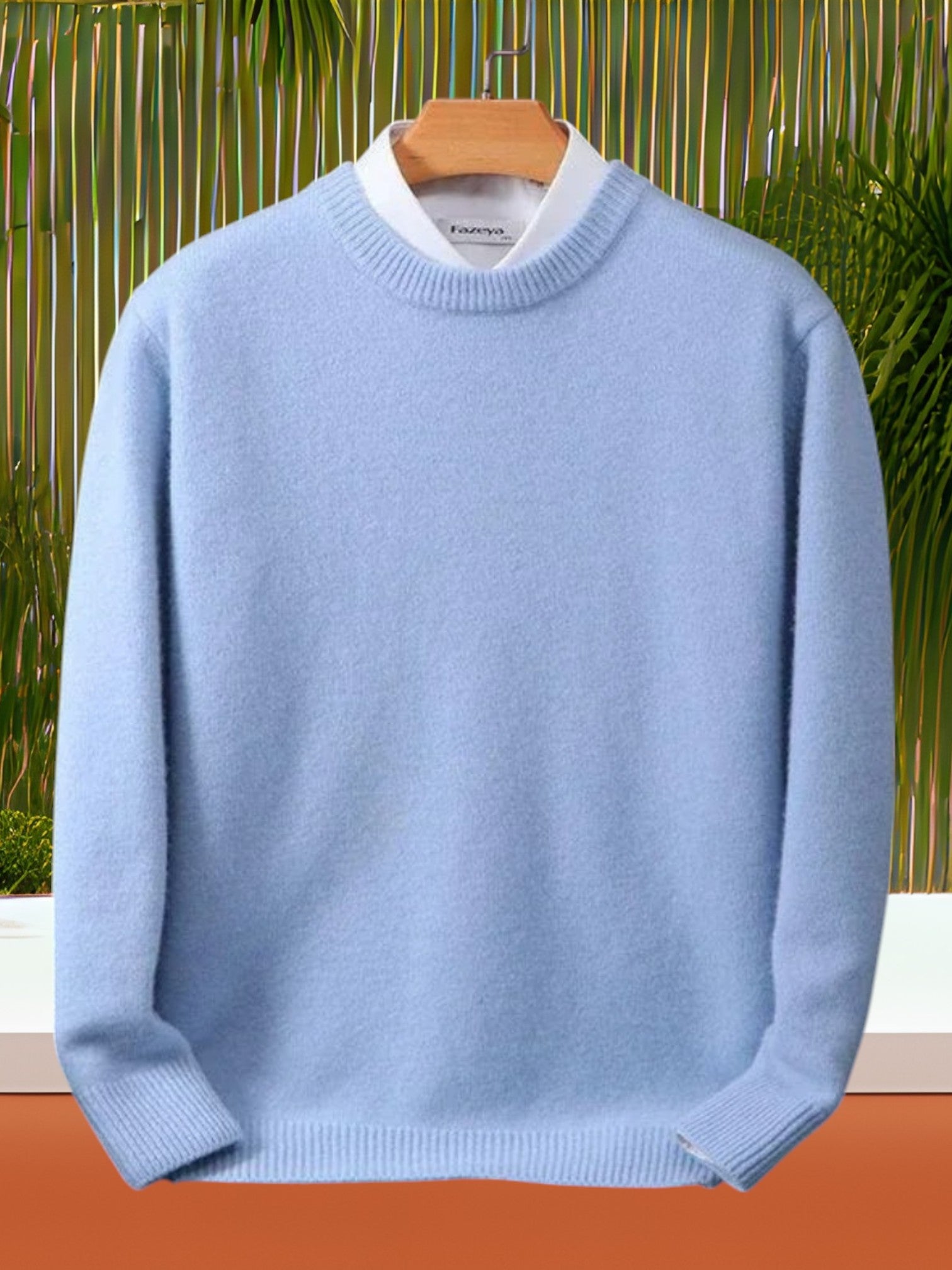 Jannik | Eleganter Kaschmir Pullover für Herren mit Rundhalsausschnitt und langem Arm