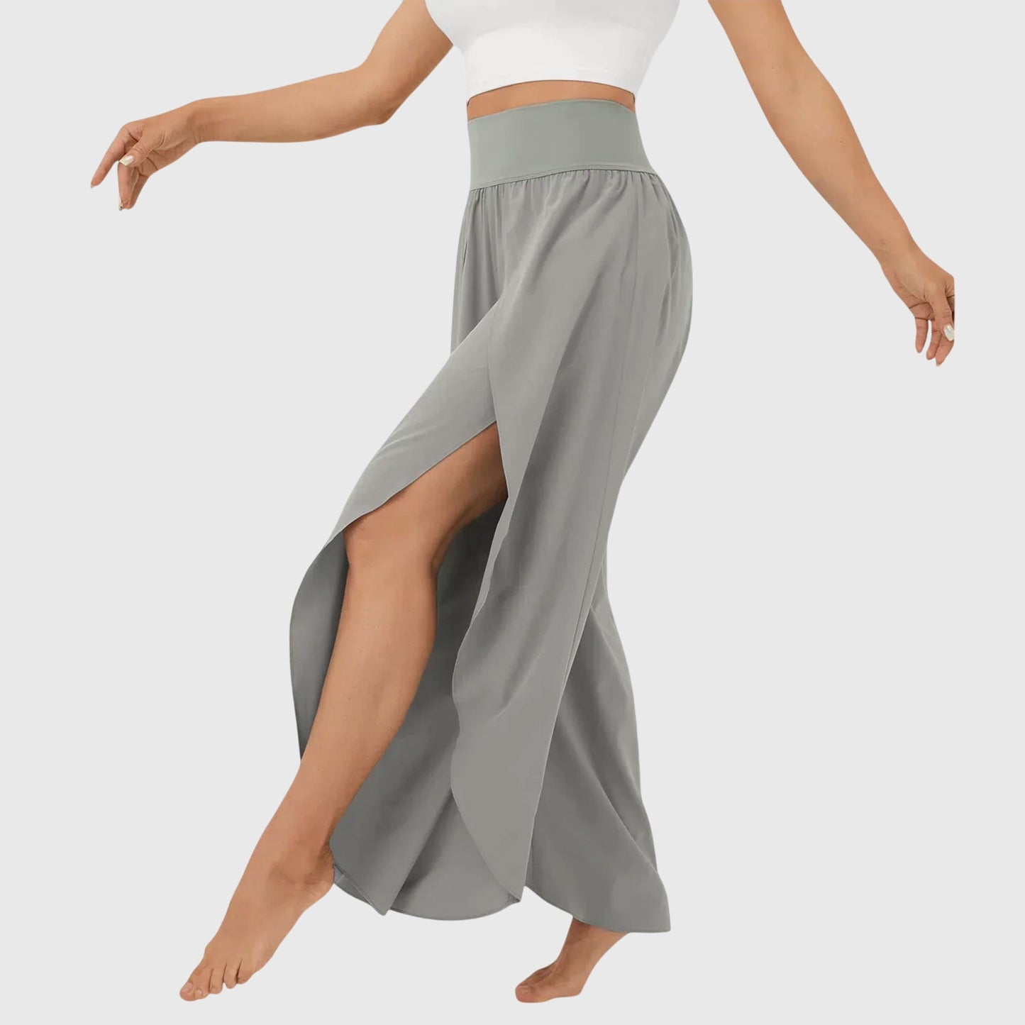 Jasmin | Damen Luftige Lounge-Hose mit Schlitz-Design 4