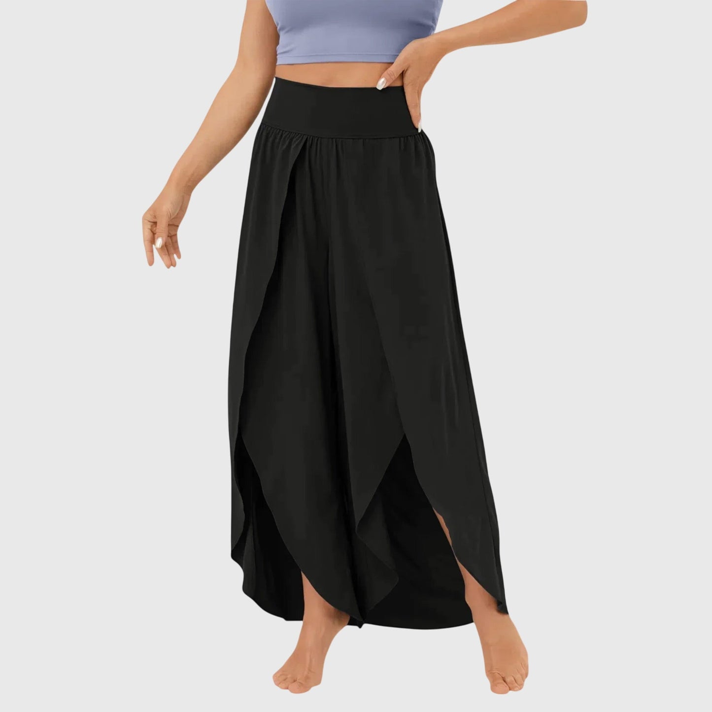 Jasmin | Damen Luftige Lounge-Hose mit Schlitz-Design 6
