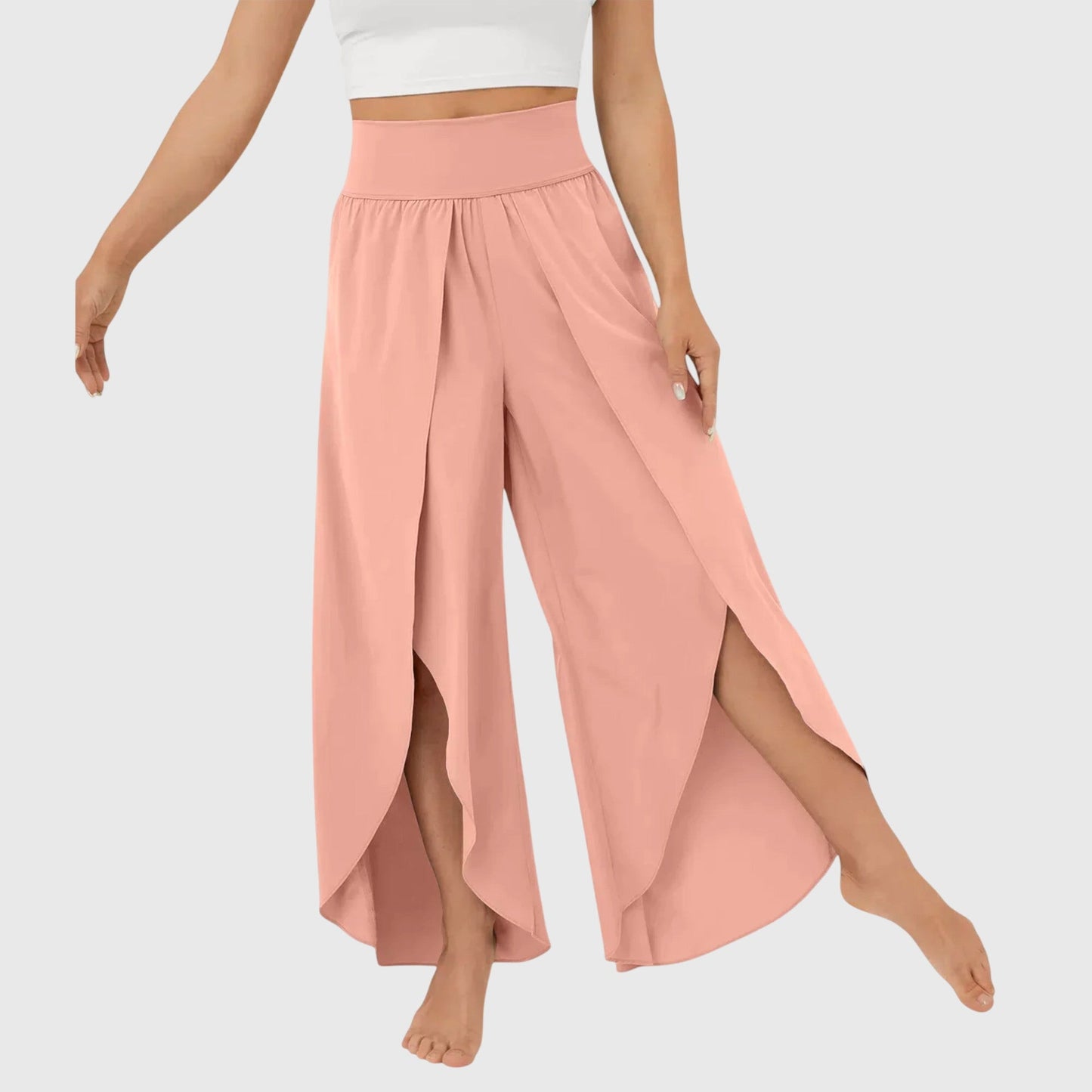 Jasmin | Damen Luftige Lounge-Hose mit Schlitz-Design 8