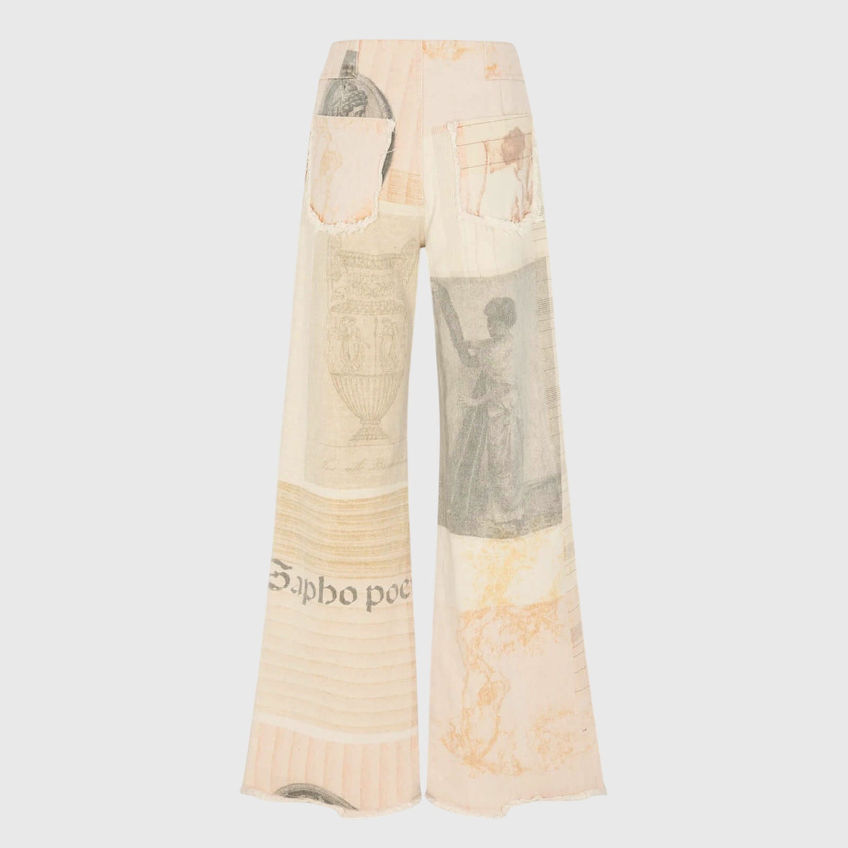 Jeans Damen | Vintage Print & Hohe Taille