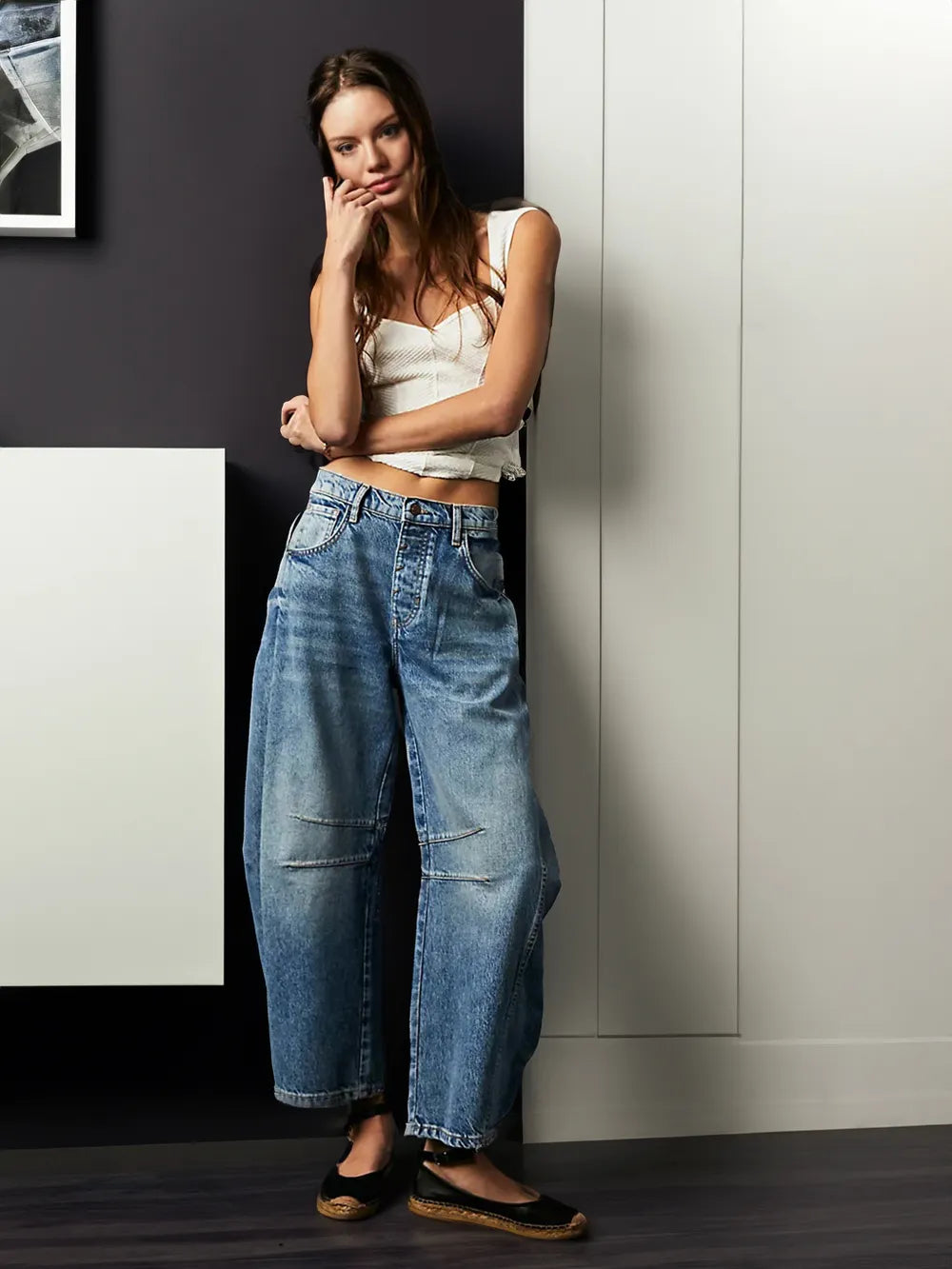 Jeans Damen | Weites Bein & Vintage Barrel Fit