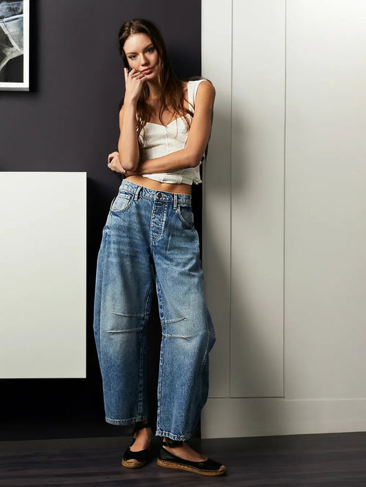 Jeans Damen | Weites Bein & Vintage Barrel Fit
