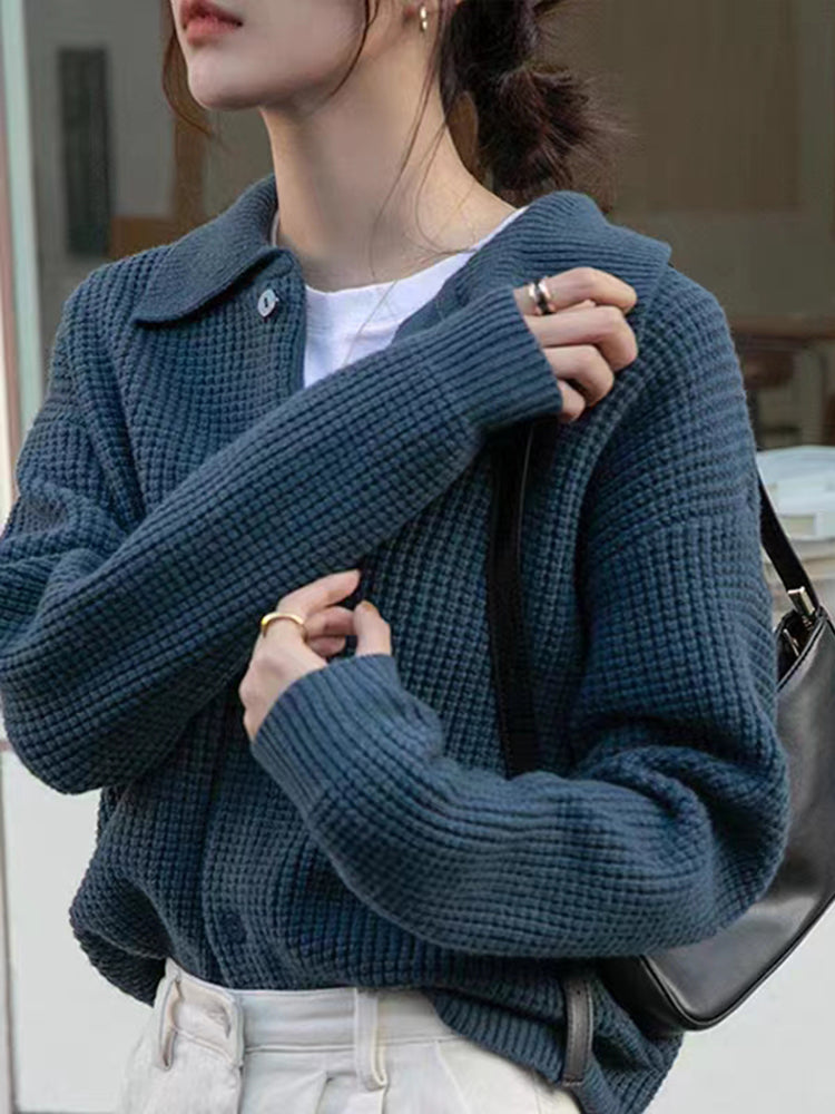 Jenna locker gestrickter Cardigan-Pullover 2