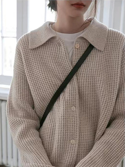 Jenna locker gestrickter Cardigan-Pullover 6