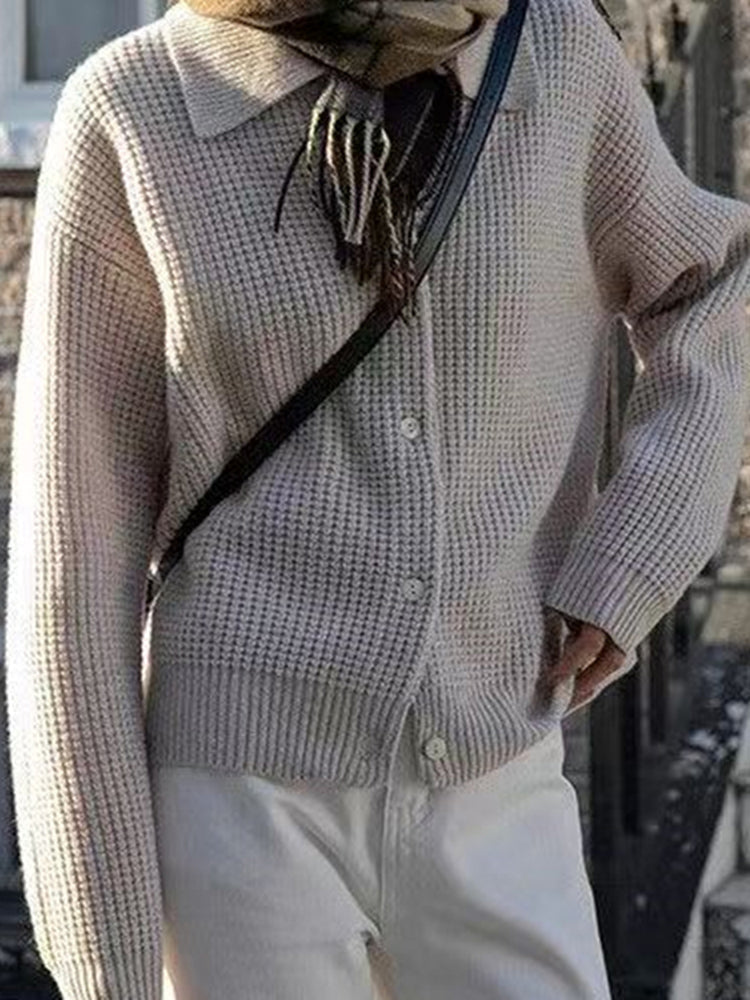 Jenna locker gestrickter Cardigan-Pullover 7