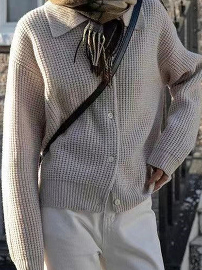 Jenna locker gestrickter Cardigan-Pullover 7