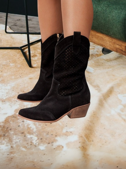 Jill | Cowboy-Stiefel mit Gel-Sohle und 4 cm Absatz für Damen im Western-Stil