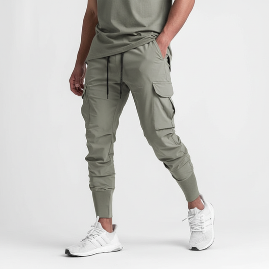 Joggerhose Herren | Kordelzug & Cargotaschen für Sport