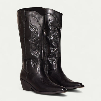 Johanna | Markante und elegante Westernstiefel mit spitzer Zehenpartie 0