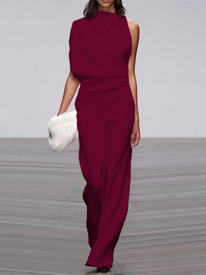 Jumpsuit Damen | Ärmellos & Elegante Weites-Bein-Silhouette