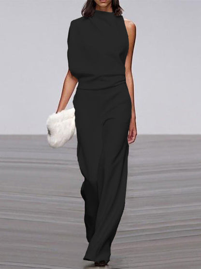 Jumpsuit Damen | Ärmellos & Elegante Weites-Bein-Silhouette
