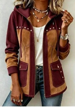 Kapuzenjacke Damen | Patchwork-Design & Lagenfreundlich 3