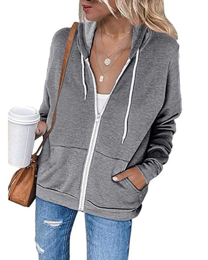 Kapuzenpullover Damen | Bequem & Vielseitig mit Reißverschluss