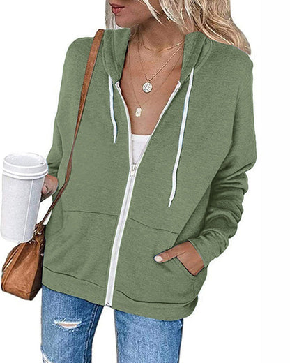 Kapuzenpullover Damen | Bequem & Vielseitig mit Reißverschluss