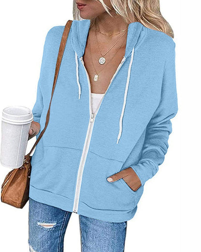 Kapuzenpullover Damen | Bequem & Vielseitig mit Reißverschluss