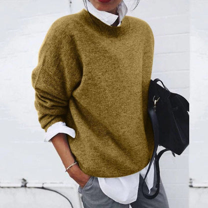 Kapuzenpullover Damen | Klassischer Rundhals & Weicher Feinstrick