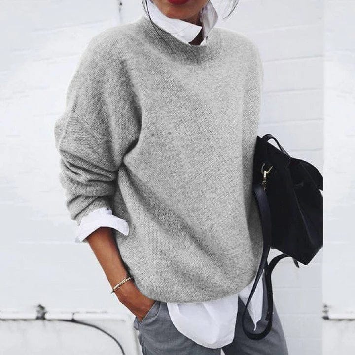 Kapuzenpullover Damen | Klassischer Rundhals & Weicher Feinstrick