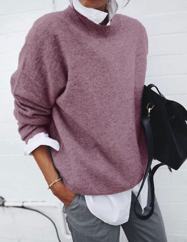Kapuzenpullover Damen | Klassischer Rundhals & Weicher Feinstrick