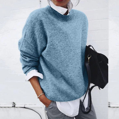 Kapuzenpullover Damen | Klassischer Rundhals & Weicher Feinstrick